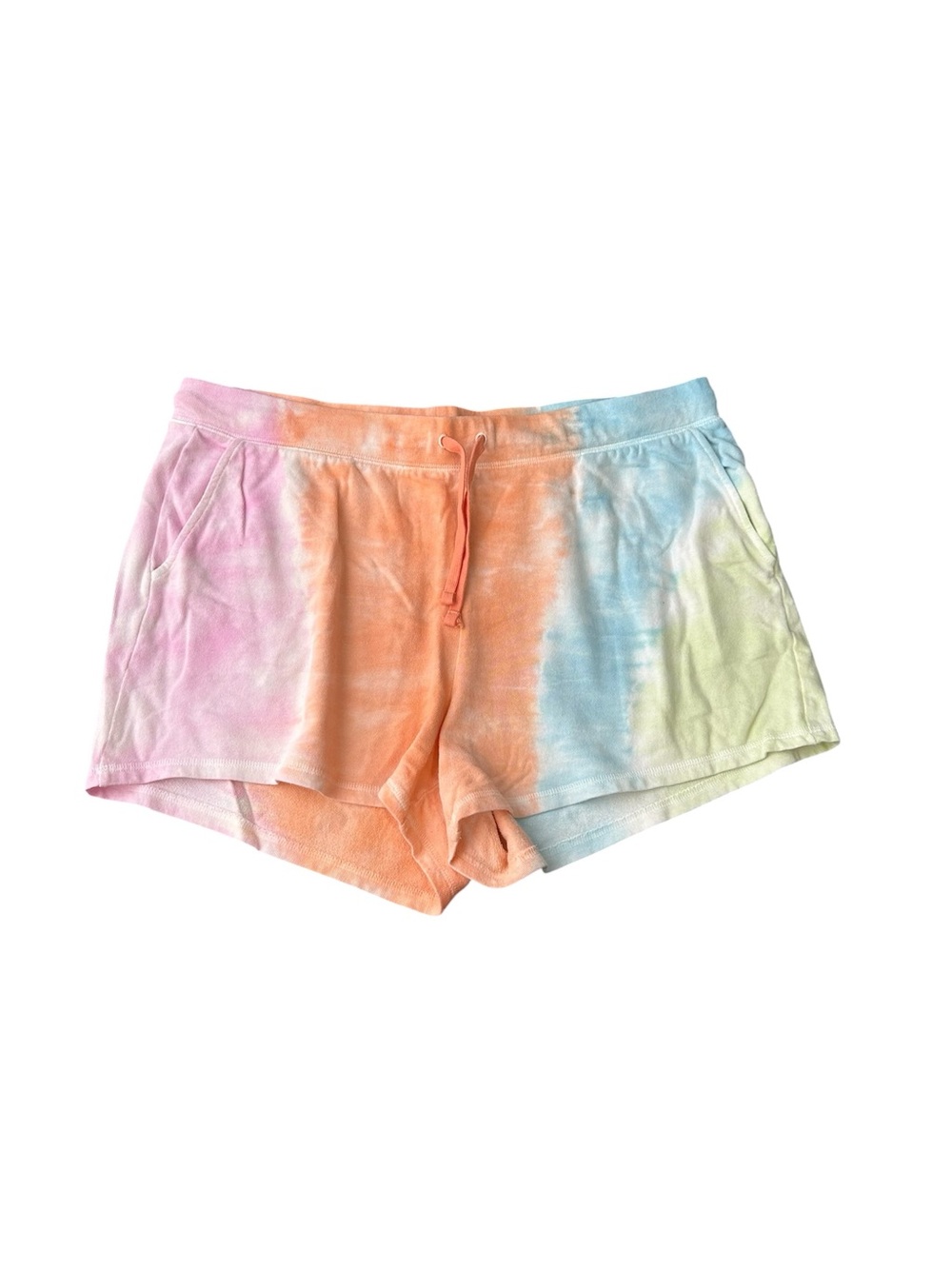 Old Navy Women XL Mid-Rise Tie Dye Sweatshorts Pockets Soft Shorts